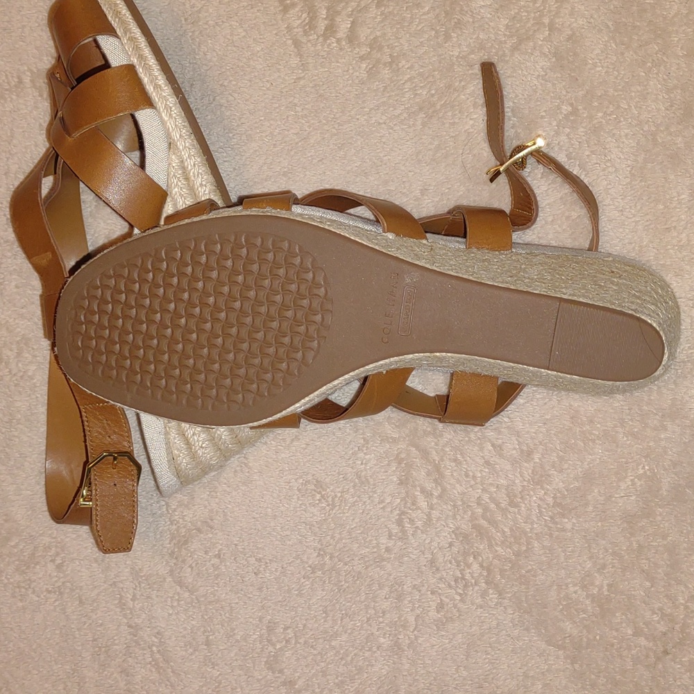 👣COLE HAAN Crystal Espadrille Sandal in Honey - Picture 13 of 13